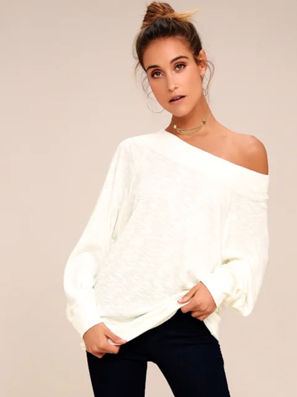 We the Free |  Palisade’s Off the Shoulder Lightweight Sweater Top